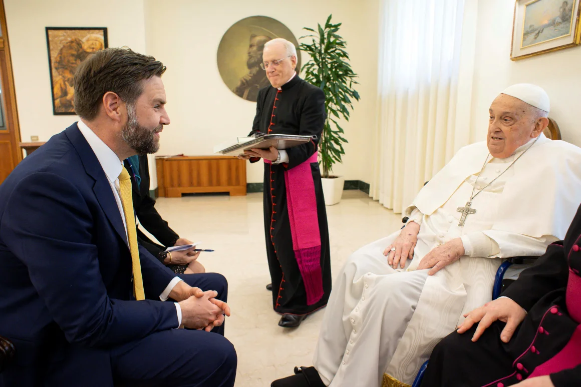 Pope Francis meets with Vice President JD Vance on Easter Sunday at the Vatican